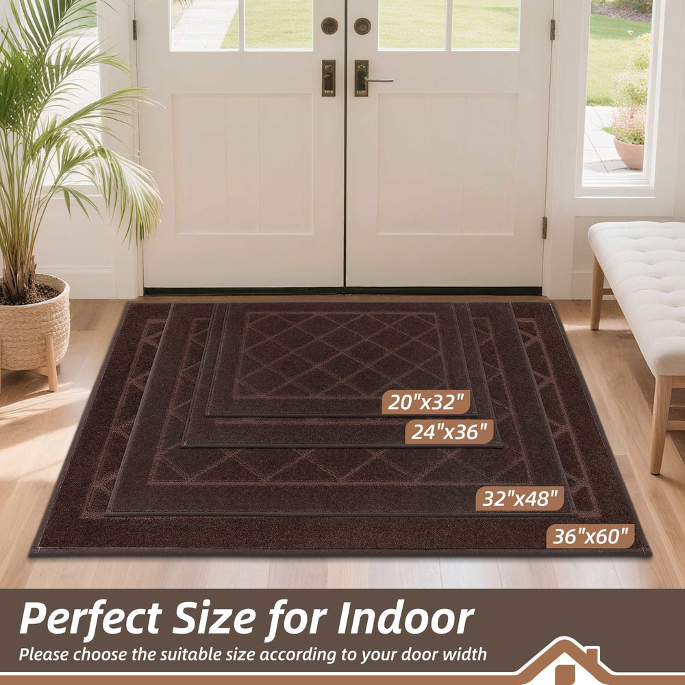 BEQHAUSE Dirt Trapper Door Mat 32" x 48" back view