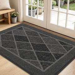 BEQHAUSE Dirt Trapper Door Mat 32" x 48" grey front view