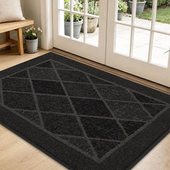 BEQHAUSE Dirt Trapper Door Mat 32" x 48" in dark grey front view