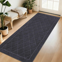 BEQHAUSE Dirt Trapper Door Mat 32" x 72" dark grey front view