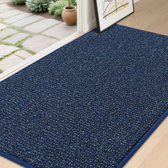 BEQHAUSE Dirt Trapper Door Mat 36" x 60" blue front view