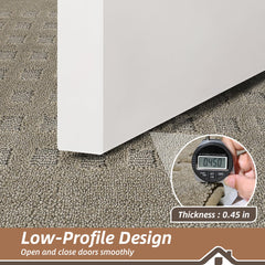 BEQHAUSE Dirt Trapper Door Mat beige in entryway