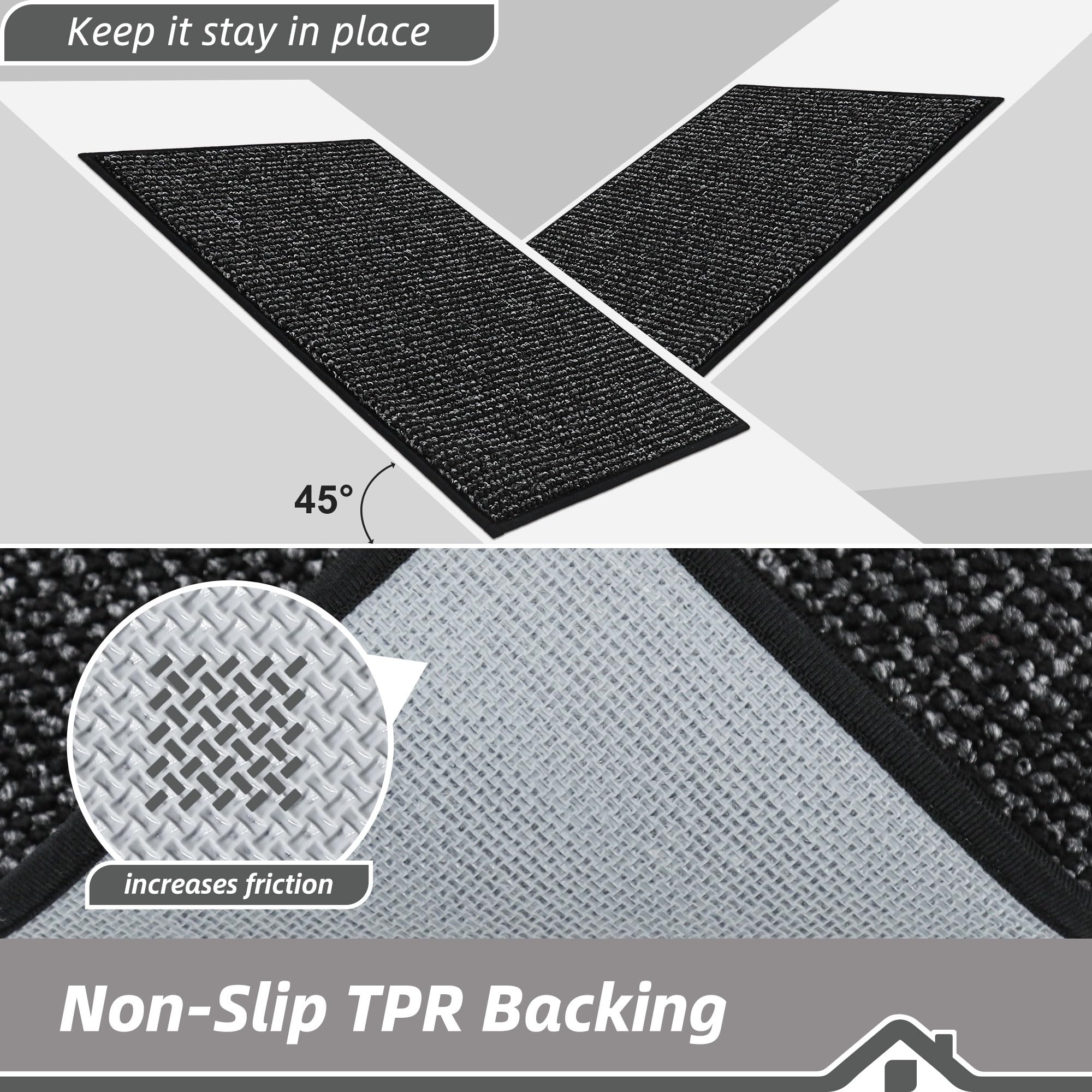 BEQHAUSE Dirt Trapper Door Mat cleaning process
