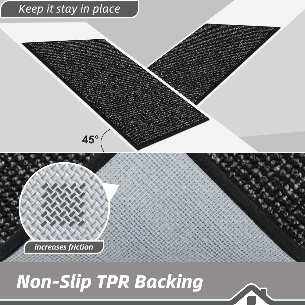 BEQHAUSE Dirt Trapper Door Mat cleaning process