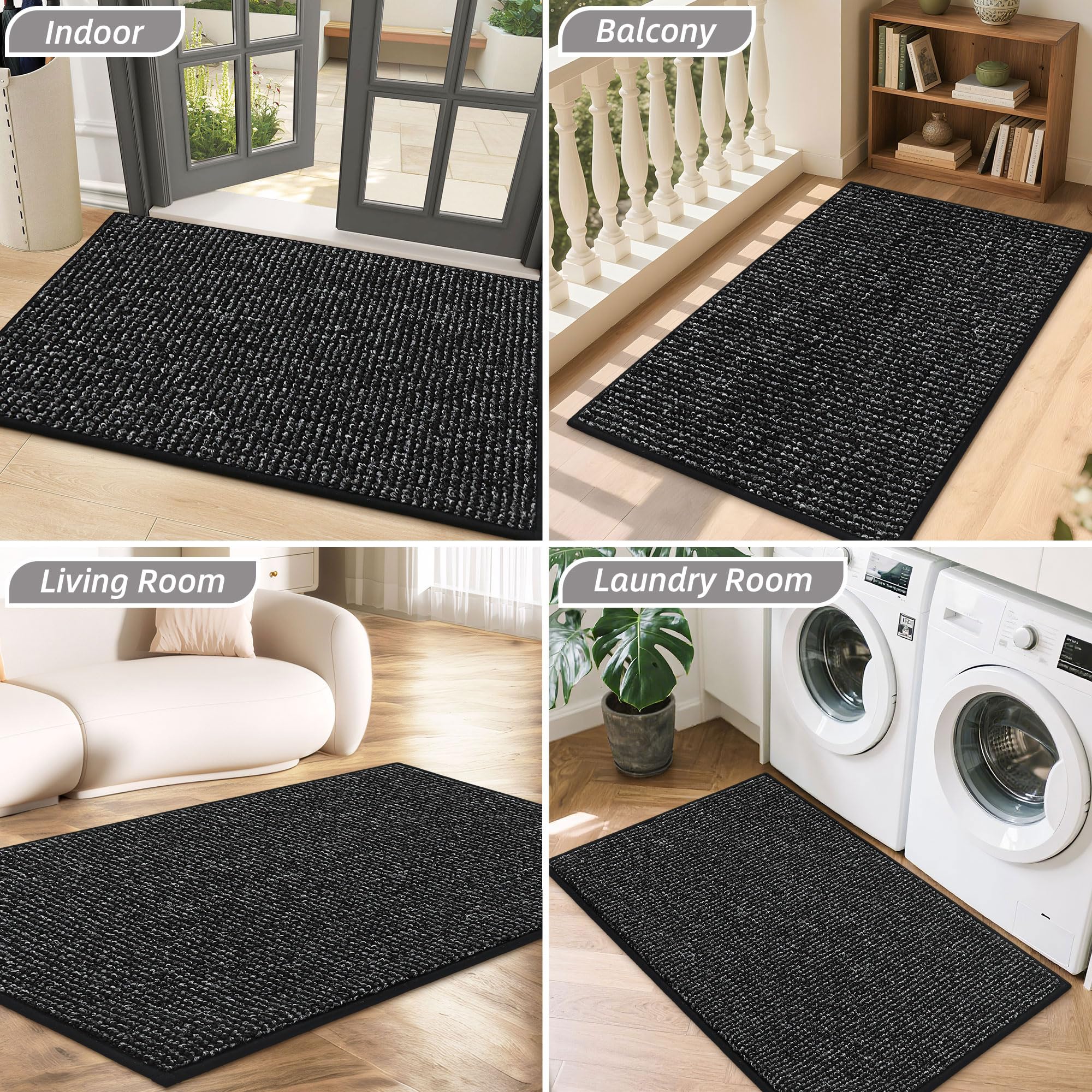 BEQHAUSE Dirt Trapper Door Mat decorative style