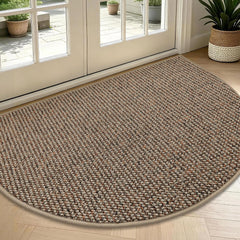 BEQHAUSE Dirt Trapper Door Mat front view in taupe