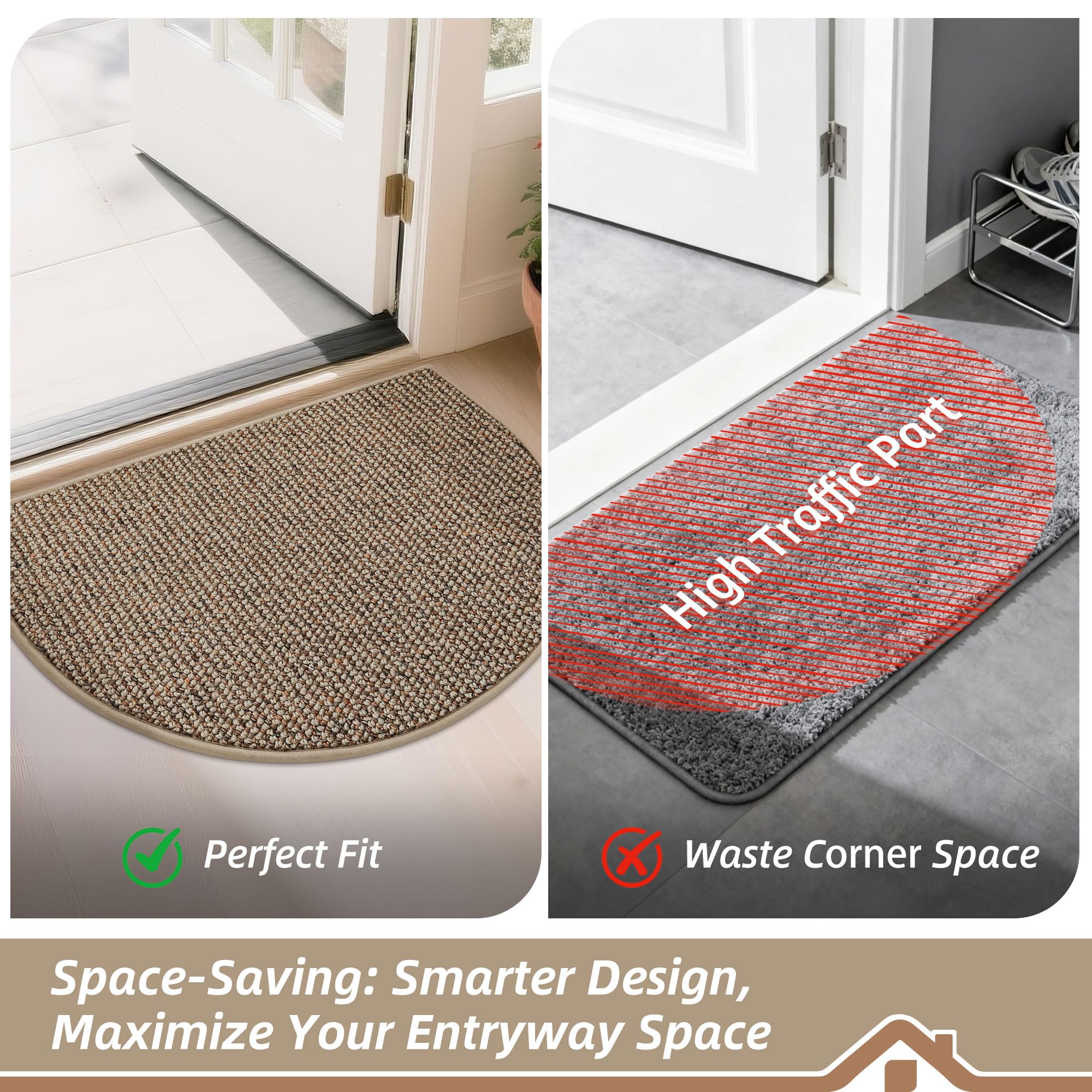 BEQHAUSE Dirt Trapper Door Mat in a modern home setting