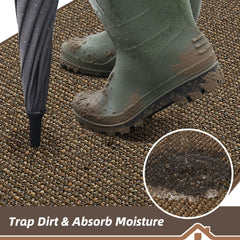 BEQHAUSE Dirt Trapper Door Mat in an entryway