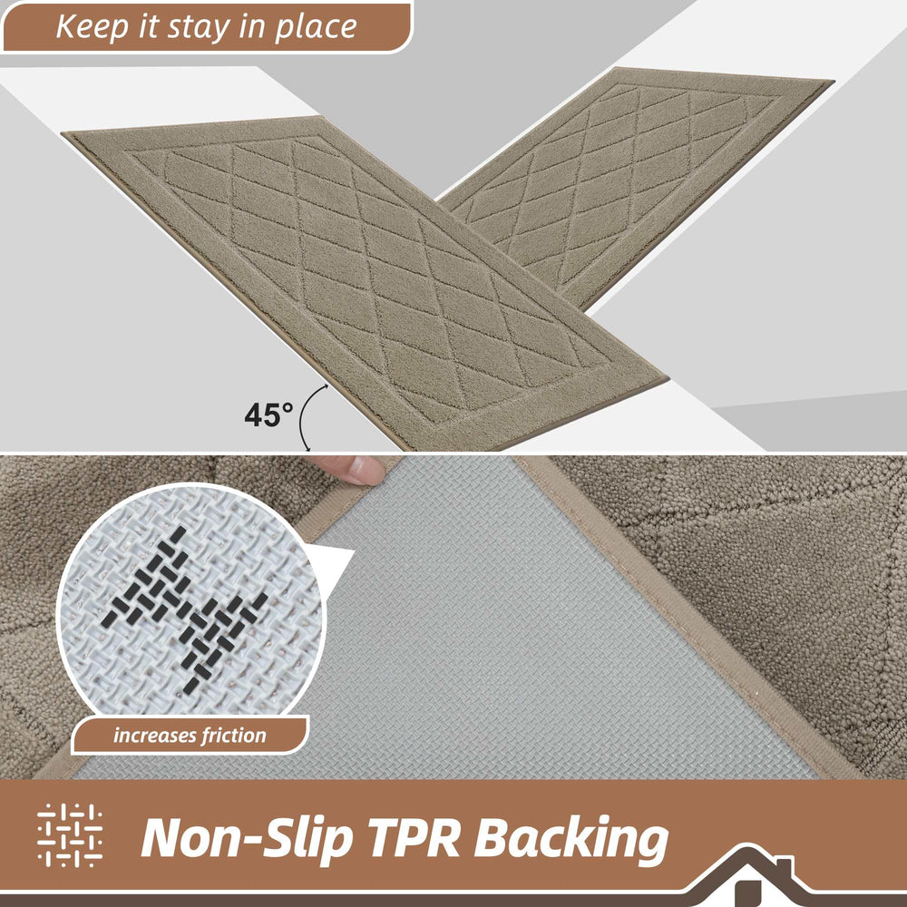 BEQHAUSE Dirt Trapper Door Mat in an entryway