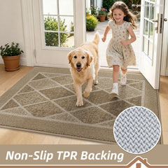 BEQHAUSE Dirt Trapper Door Mat in an entryway setting