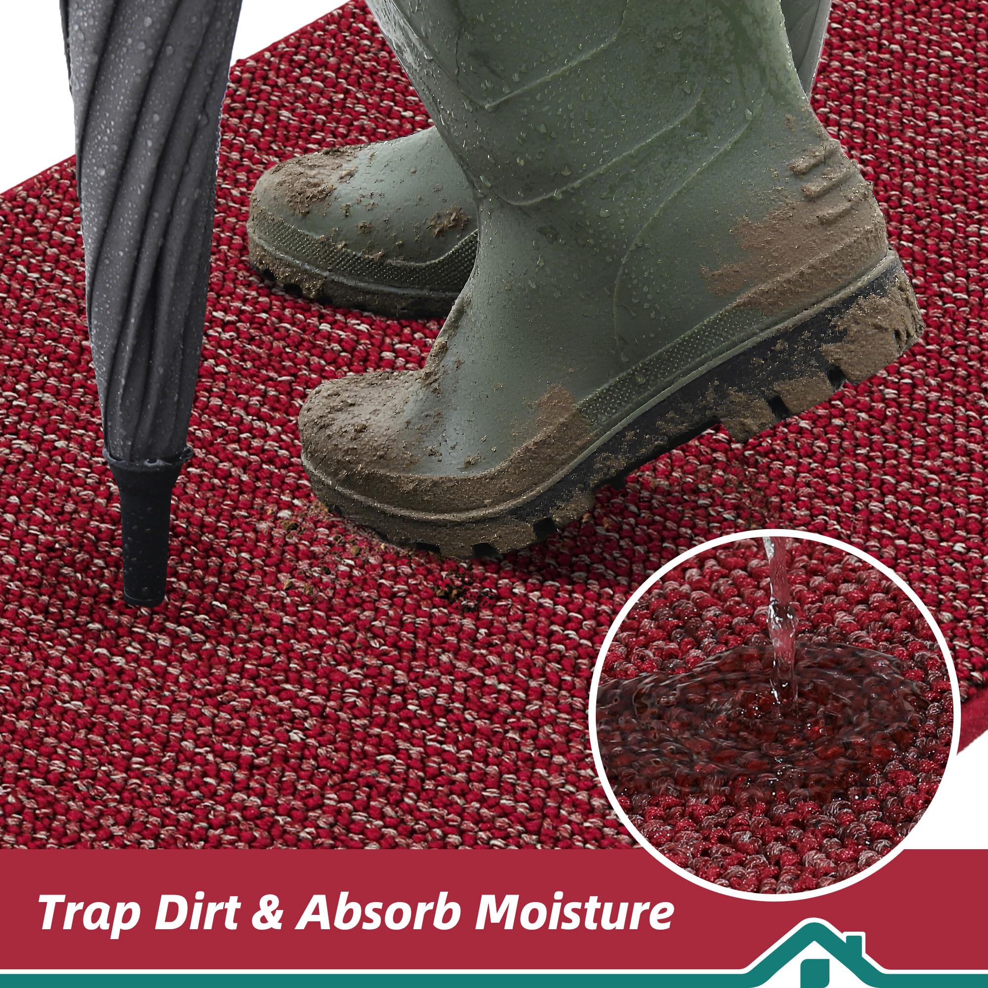 BEQHAUSE Dirt Trapper Door Mat in entryway setting