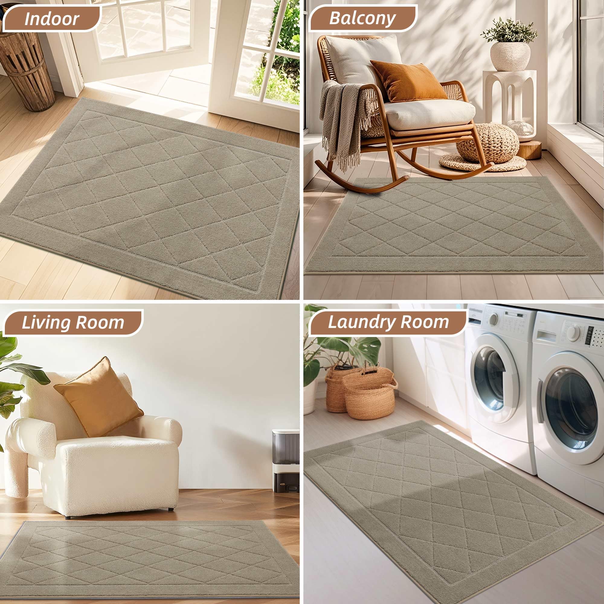 BEQHAUSE Dirt Trapper Door Mat packaging details