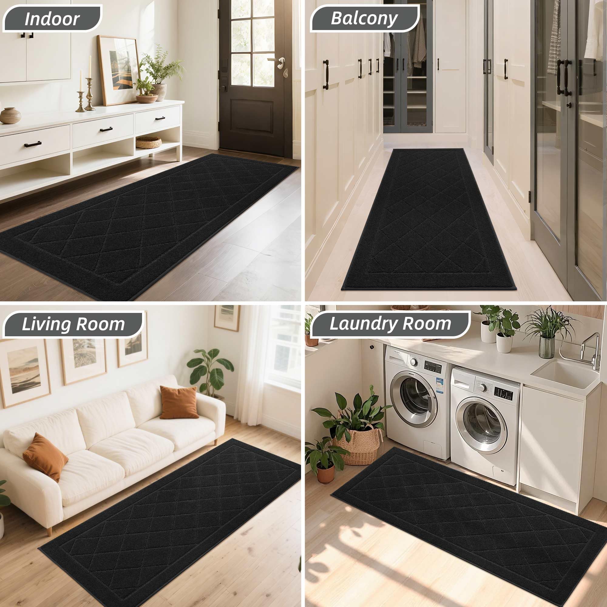 BEQHAUSE Dirt Trapper Door Mat packaging front view