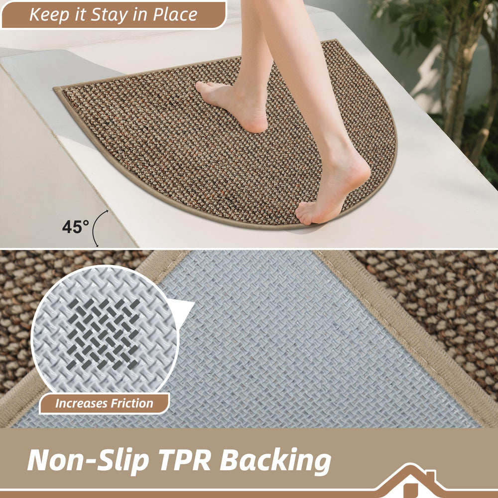 BEQHAUSE Dirt Trapper Door Mat rolled up for storage
