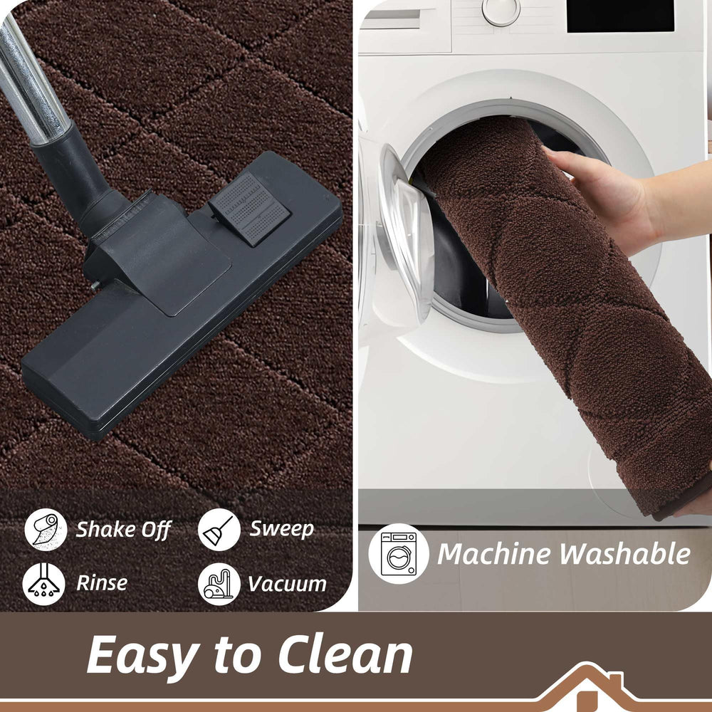 BEQHAUSE Dirt Trapper Door Mat rolled up for storage