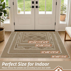 BEQHAUSE Dirt Trapper Door Mat showing geometric pattern