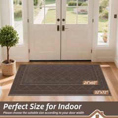 BEQHAUSE Dirt Trapper Door Mat showing geometric pattern