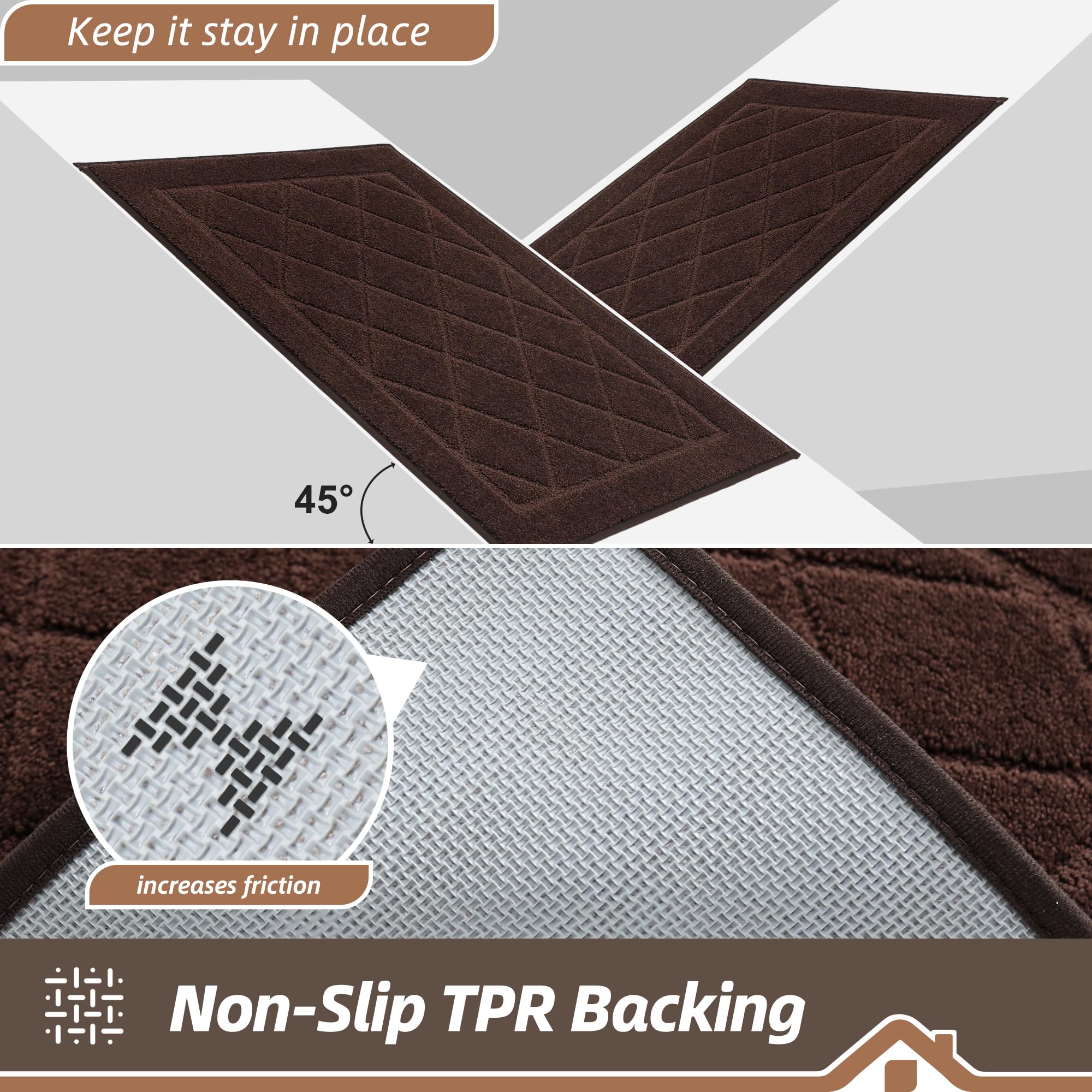 BEQHAUSE Dirt Trapper Door Mat showing geometric pattern