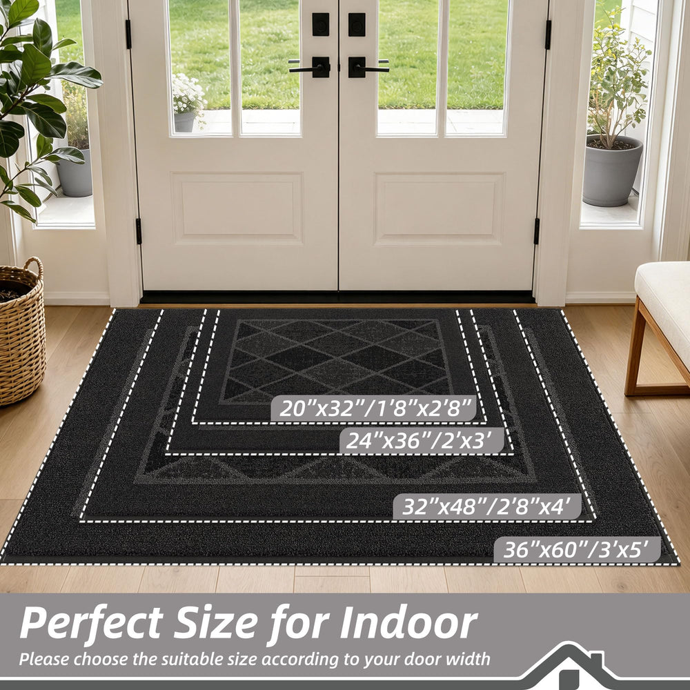 BEQHAUSE Dirt Trapper Door Mat side view showing thickness