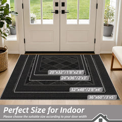 BEQHAUSE Dirt Trapper Door Mat side view showing thickness