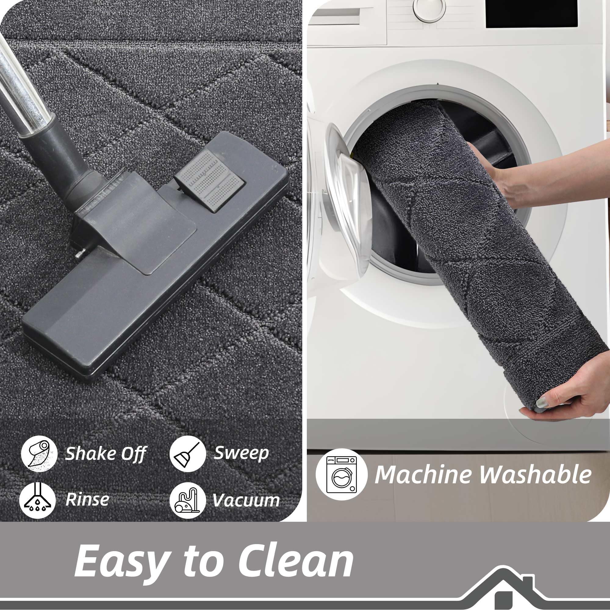 BEQHAUSE Dirt Trapper Door Mat with moisture absorbing feature