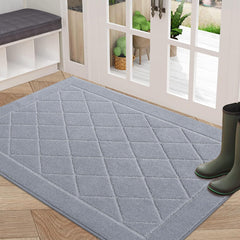 BEQHAUSE Dirt Trapper Doormat 32" x 48" in grey front view