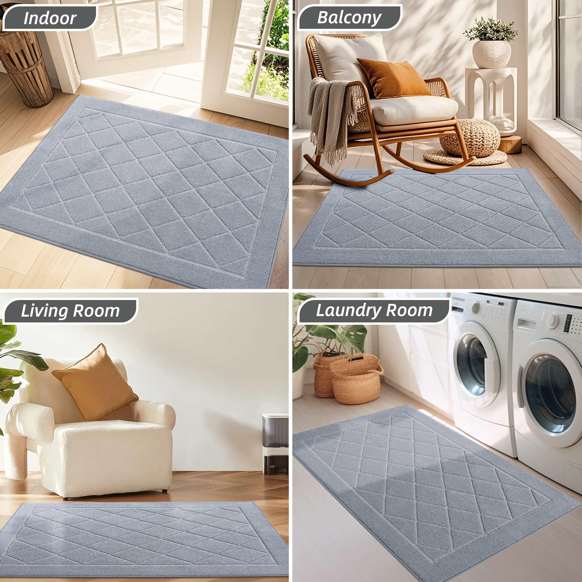 BEQHAUSE Dirt Trapper Doormat in an indoor setting