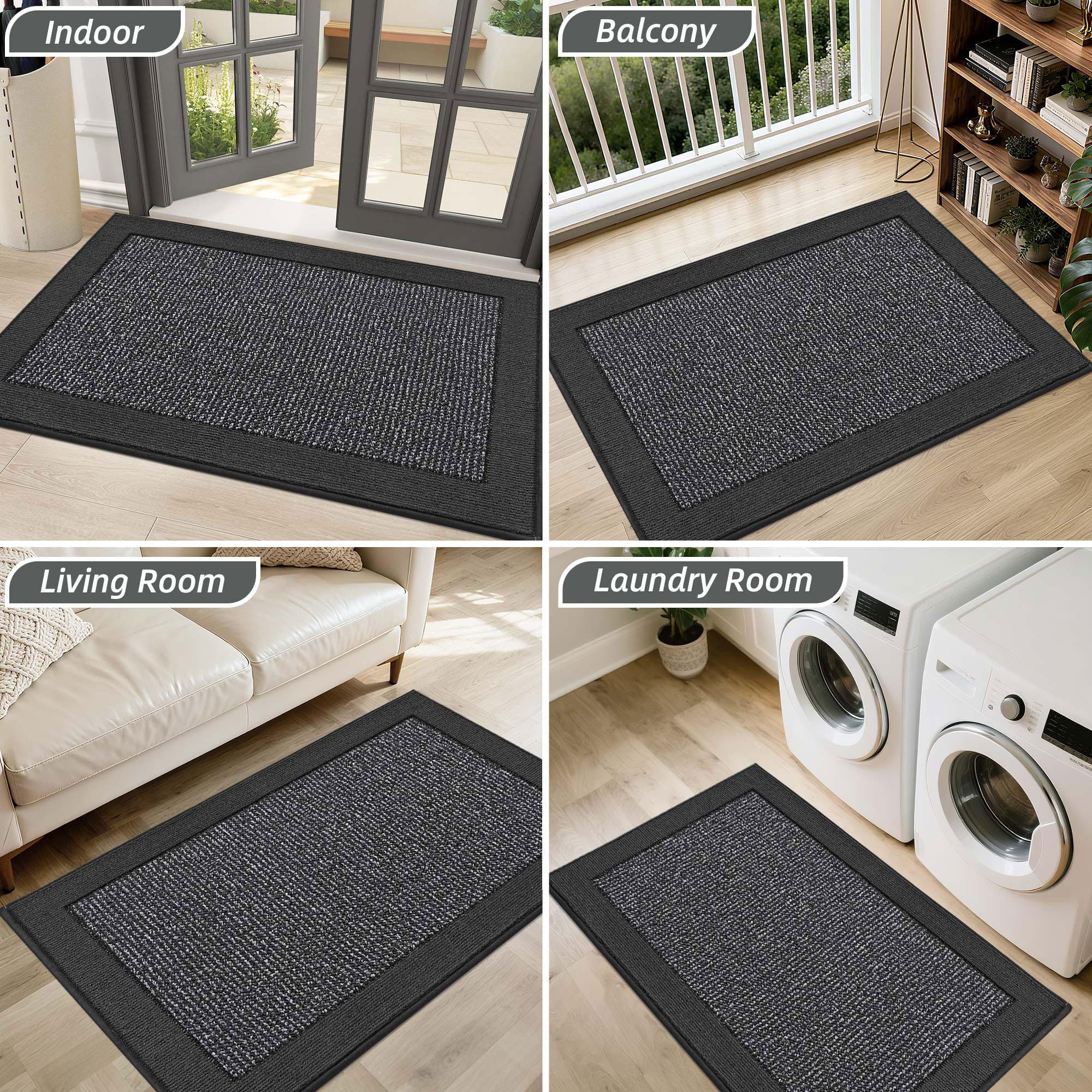BEQHAUSE door mat 36" x 60" in a stylish home decor