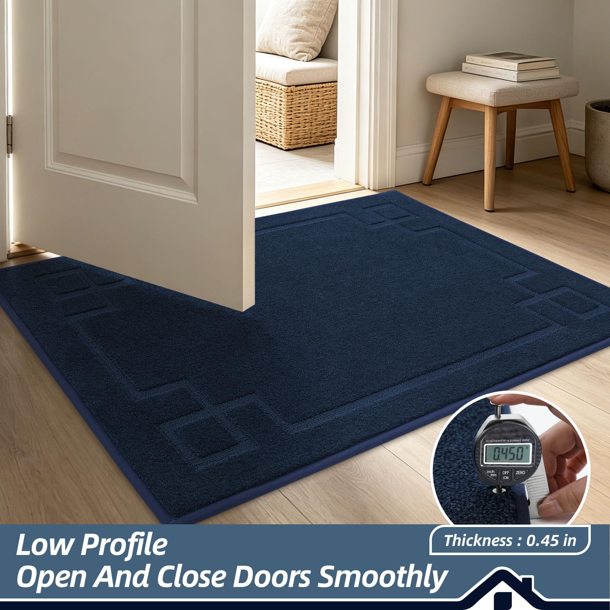 BEQHAUSE Door Mat absorbing moisture demonstration