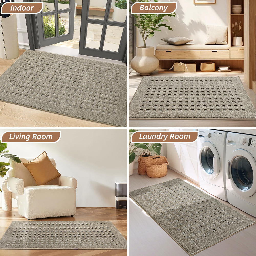 BEQHAUSE door mat beige packaging details