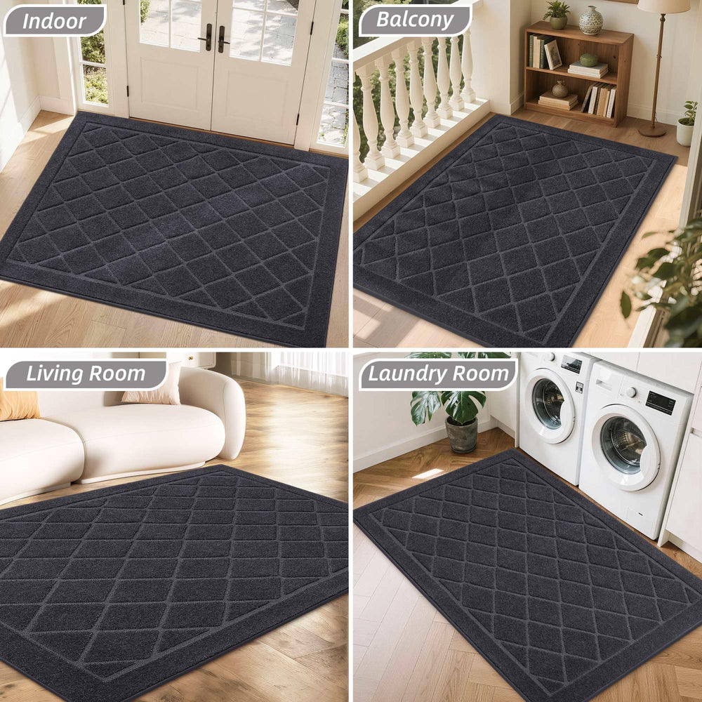 BEQHAUSE door mat easy to clean with vacuum