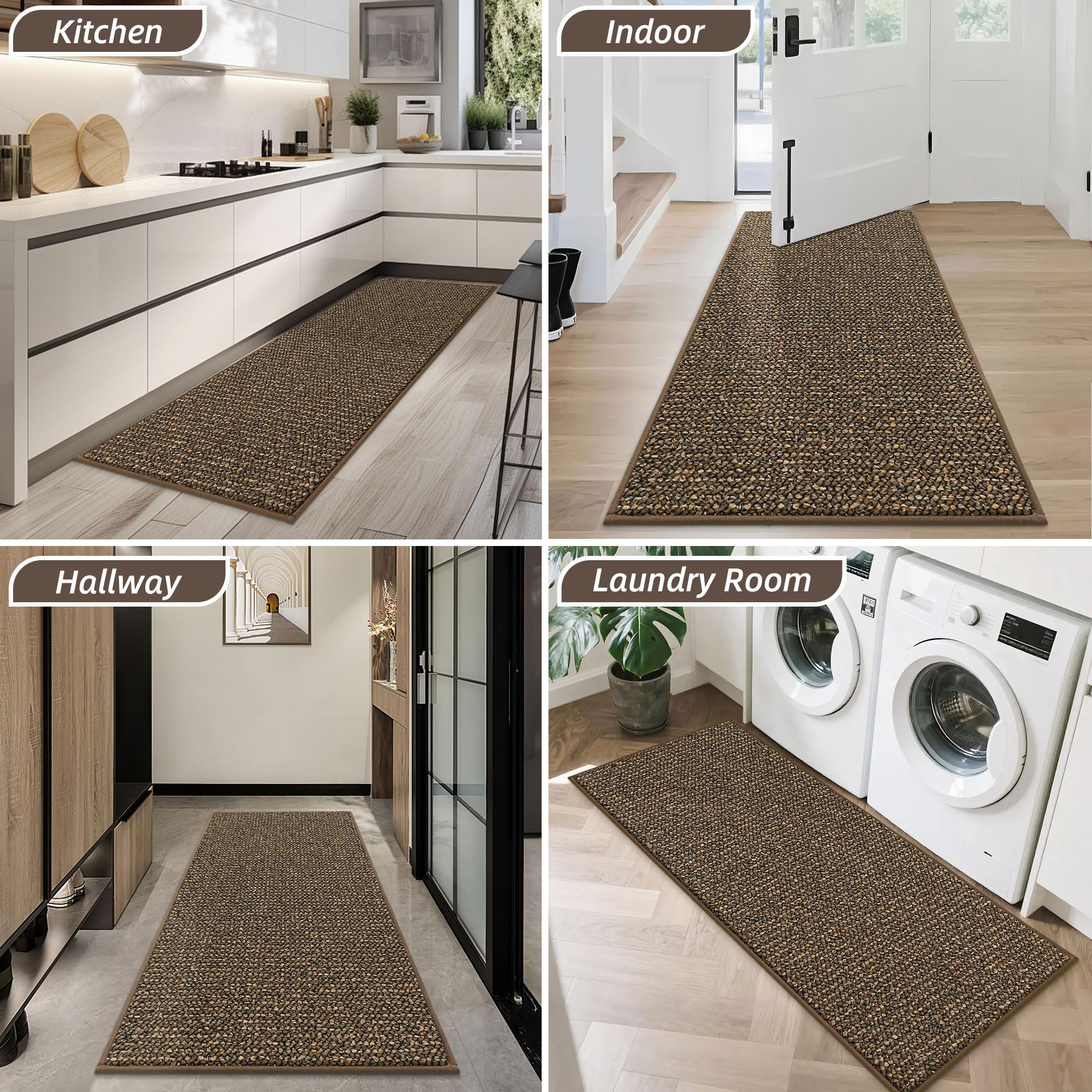 BEQHAUSE Door Mat rolled up for storage