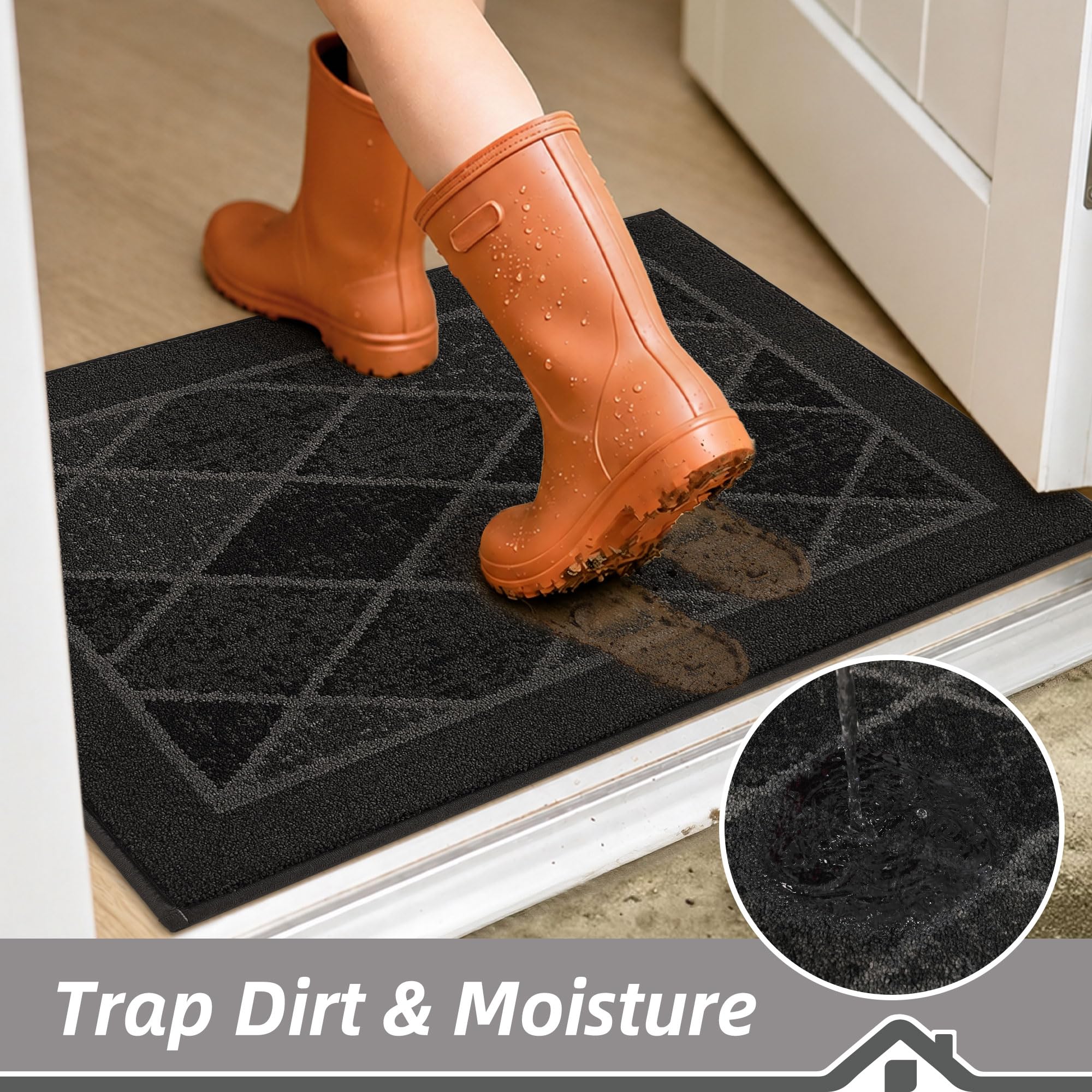 BEQHAUSE door mat showing geometric pattern