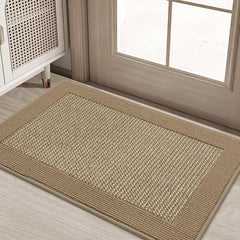 BEQHAUSE Indoor Door Mat 20" x 32" beige front view