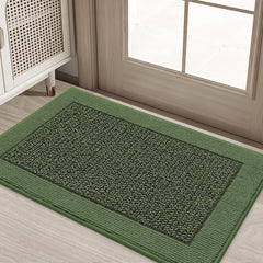 BEQHAUSE Indoor Door Mat 20" x 32" green front view
