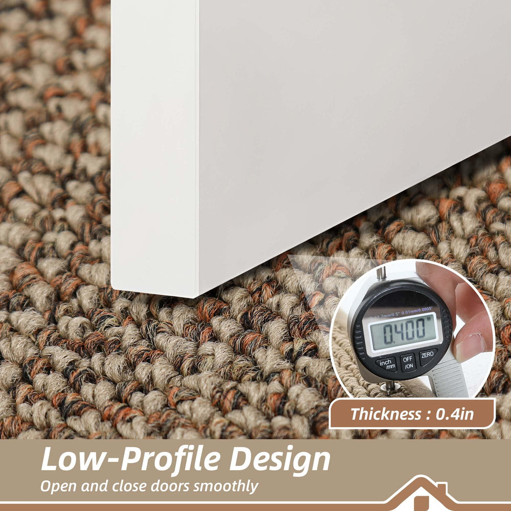BEQHAUSE Indoor Door Mat 31" x 120" taupe rolled package