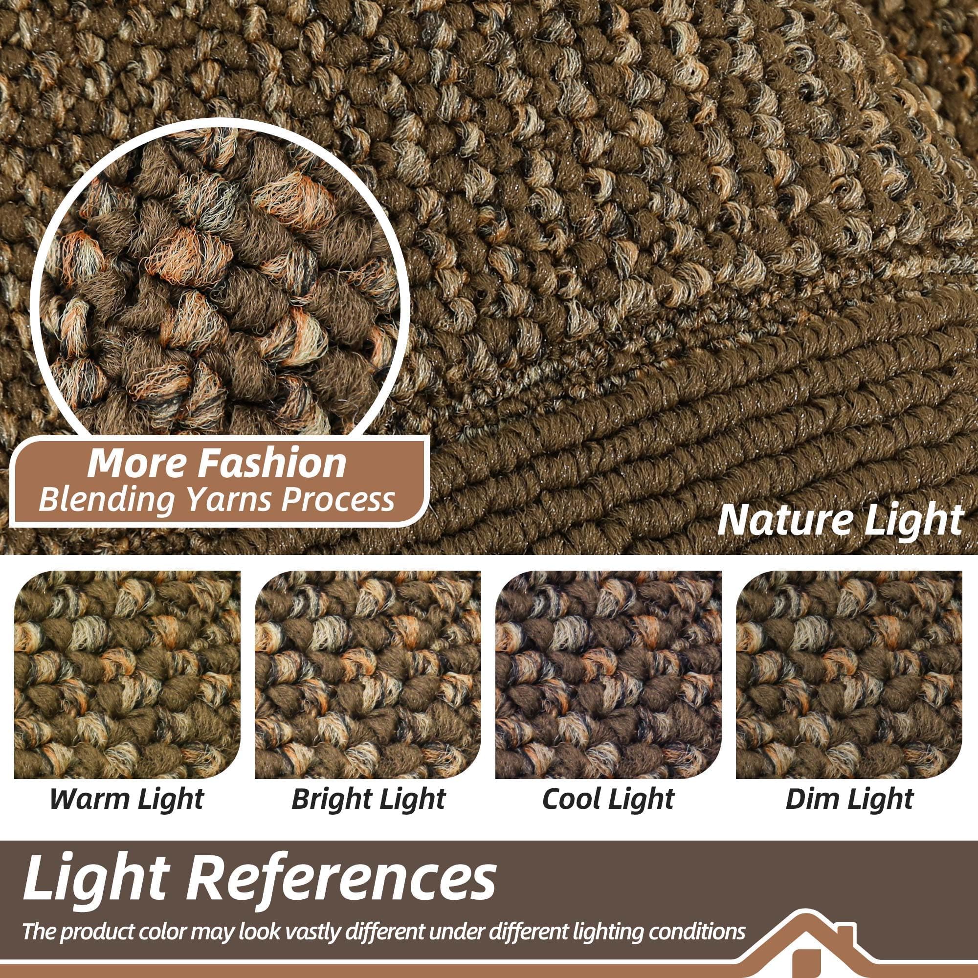 BEQHAUSE Indoor Door Mat 32" x 48" brown cleaning process