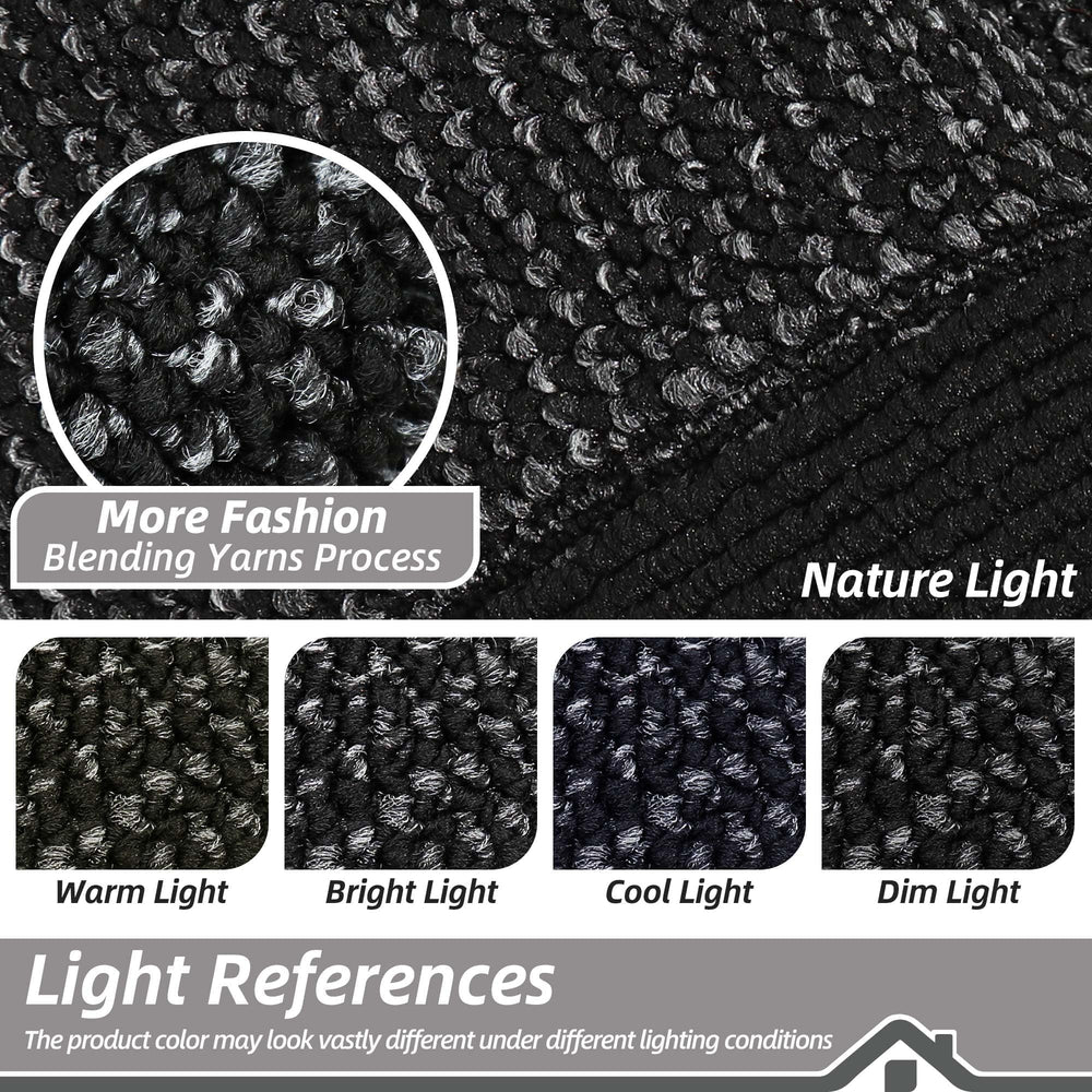 BEQHAUSE Indoor Door Mat 36 x 60 black non-slip backing