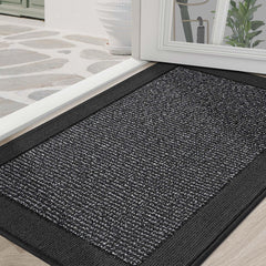 BEQHAUSE Indoor Door Mat 36" x 60" in Charcoal front view