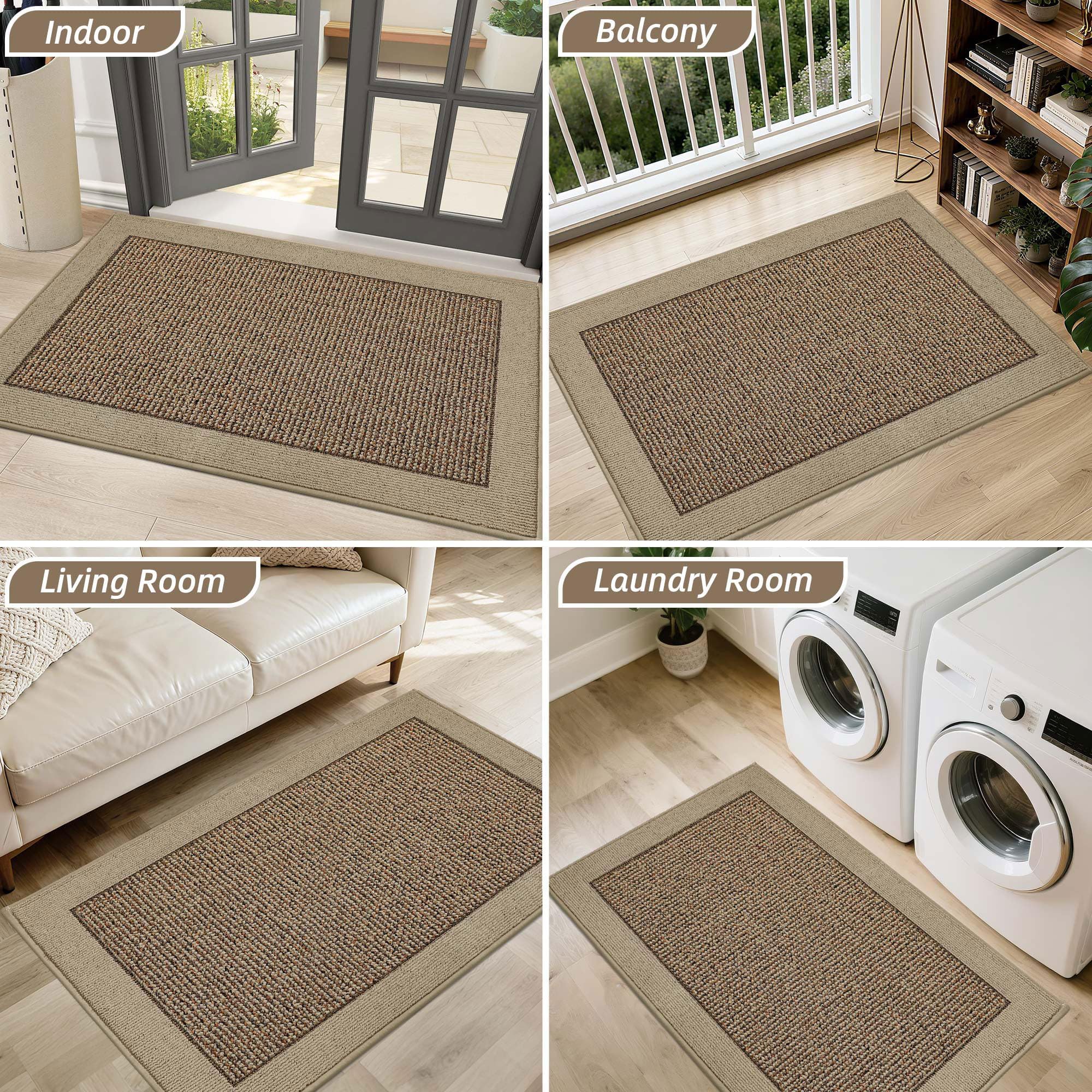 BEQHAUSE Indoor Door Mat dimensions 36" x 60"