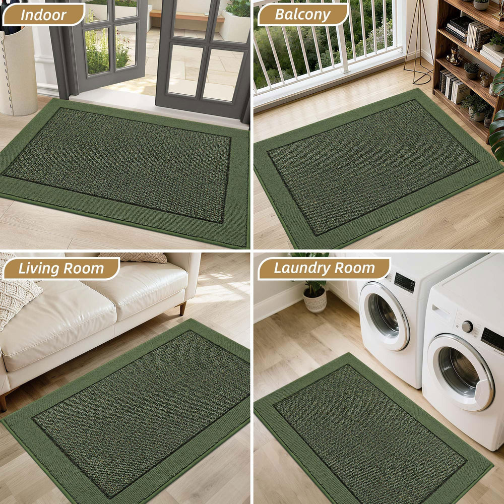 BEQHAUSE Indoor Door Mat with dirt trapped on surface