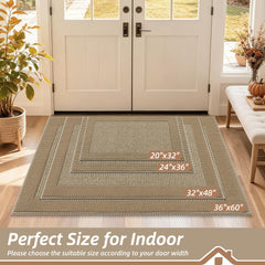 BEQHAUSE Indoor Door Mat with textured surface