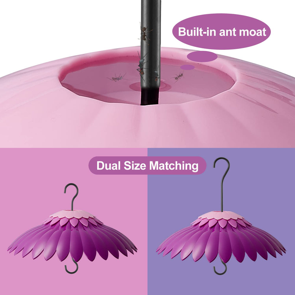 BESERIE 14-inch feeder dome gradient purple design