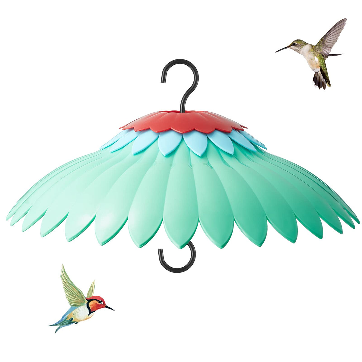 Beserie Bird Feeder Cover 14-inch Green front view