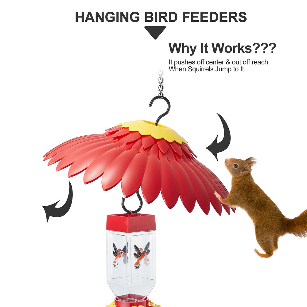 BESERIE hummingbird feeder baffle with stainless steel hooks