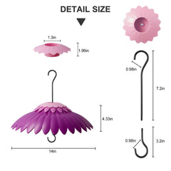 BESERIE hummingbird feeder dome showcasing built-in moat feature
