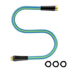 Besiter 5FT garden hose front view with solid brass fittings