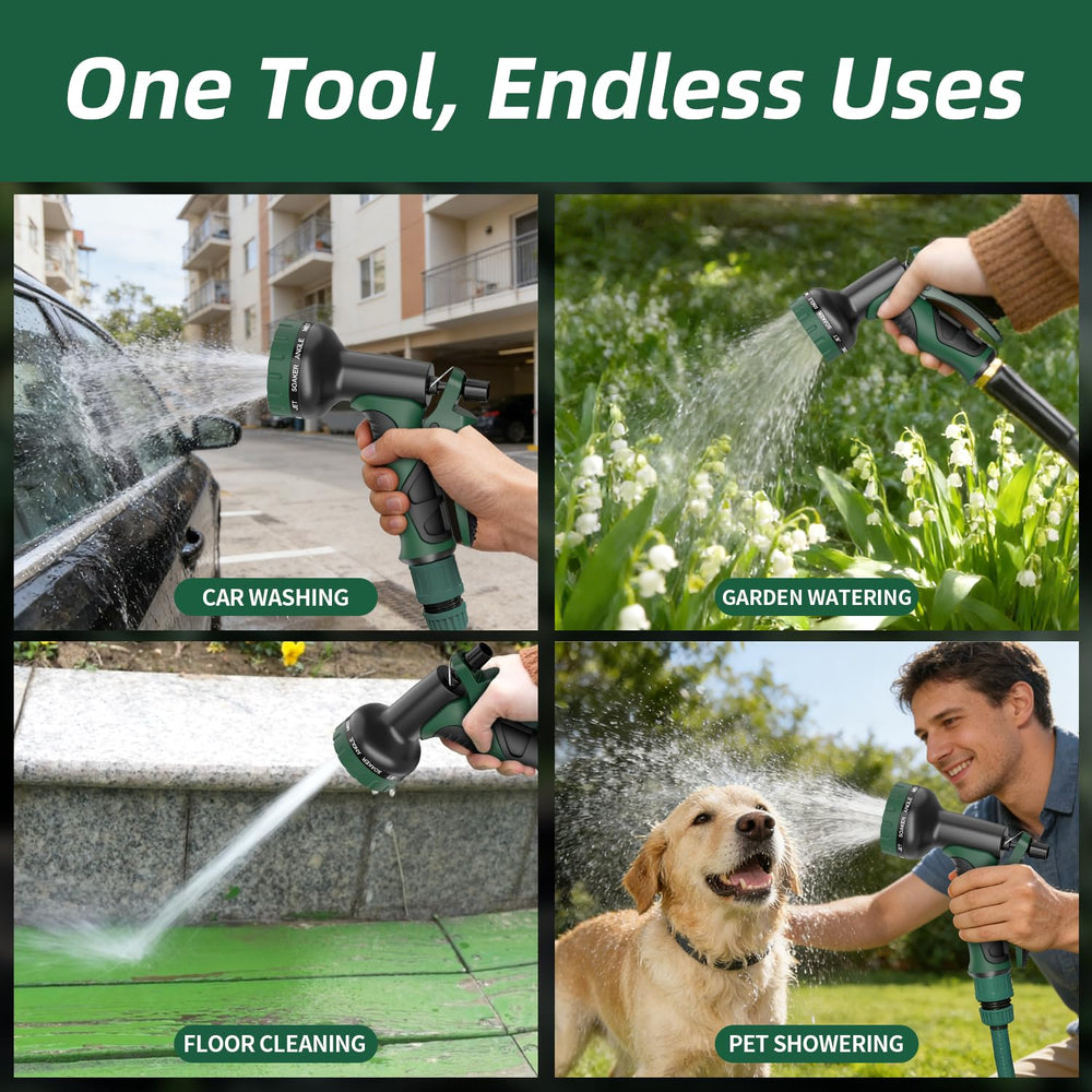 Besiter Garden Hose Nozzle attached to a garden hose
