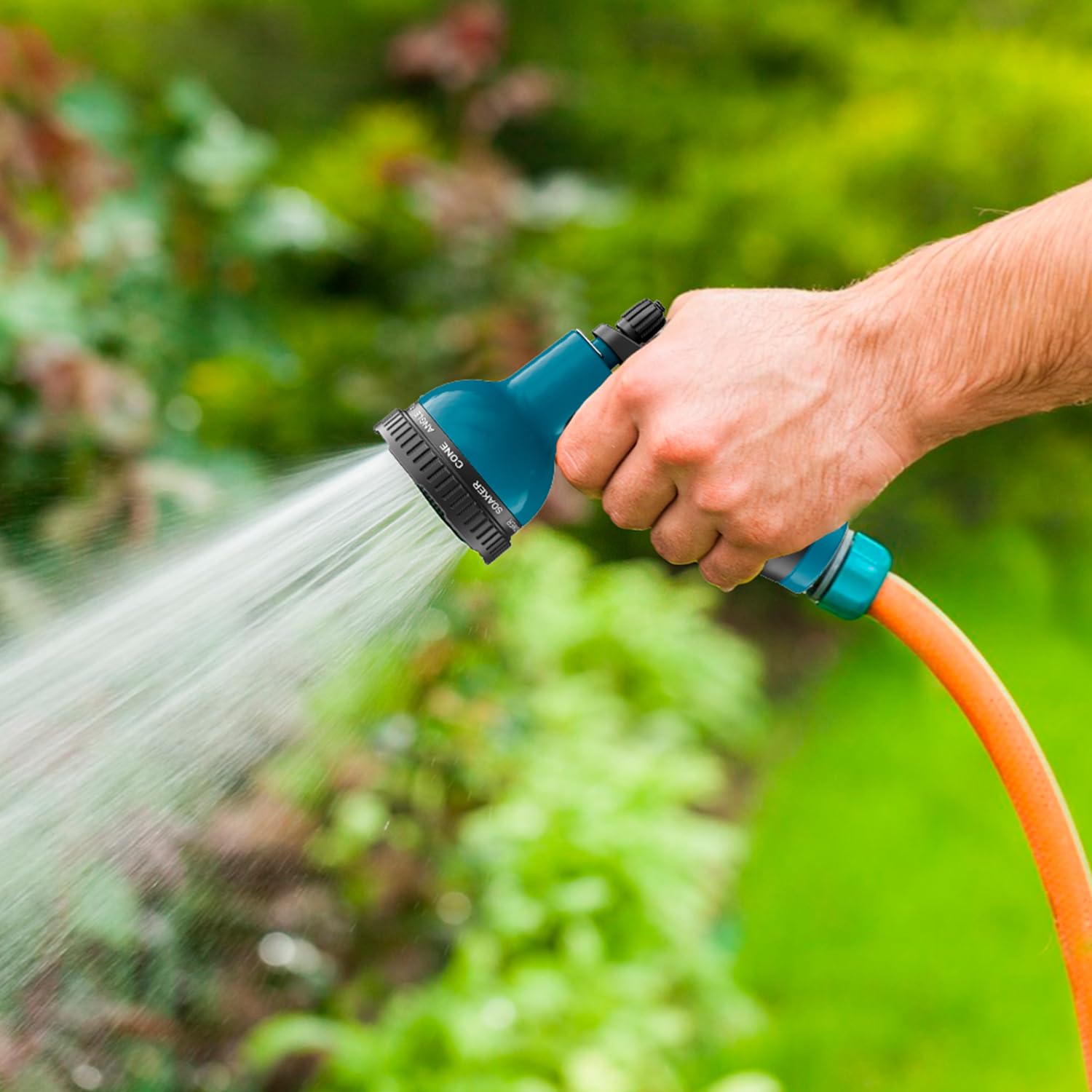 Besiter Garden Hose Nozzle in use watering plants