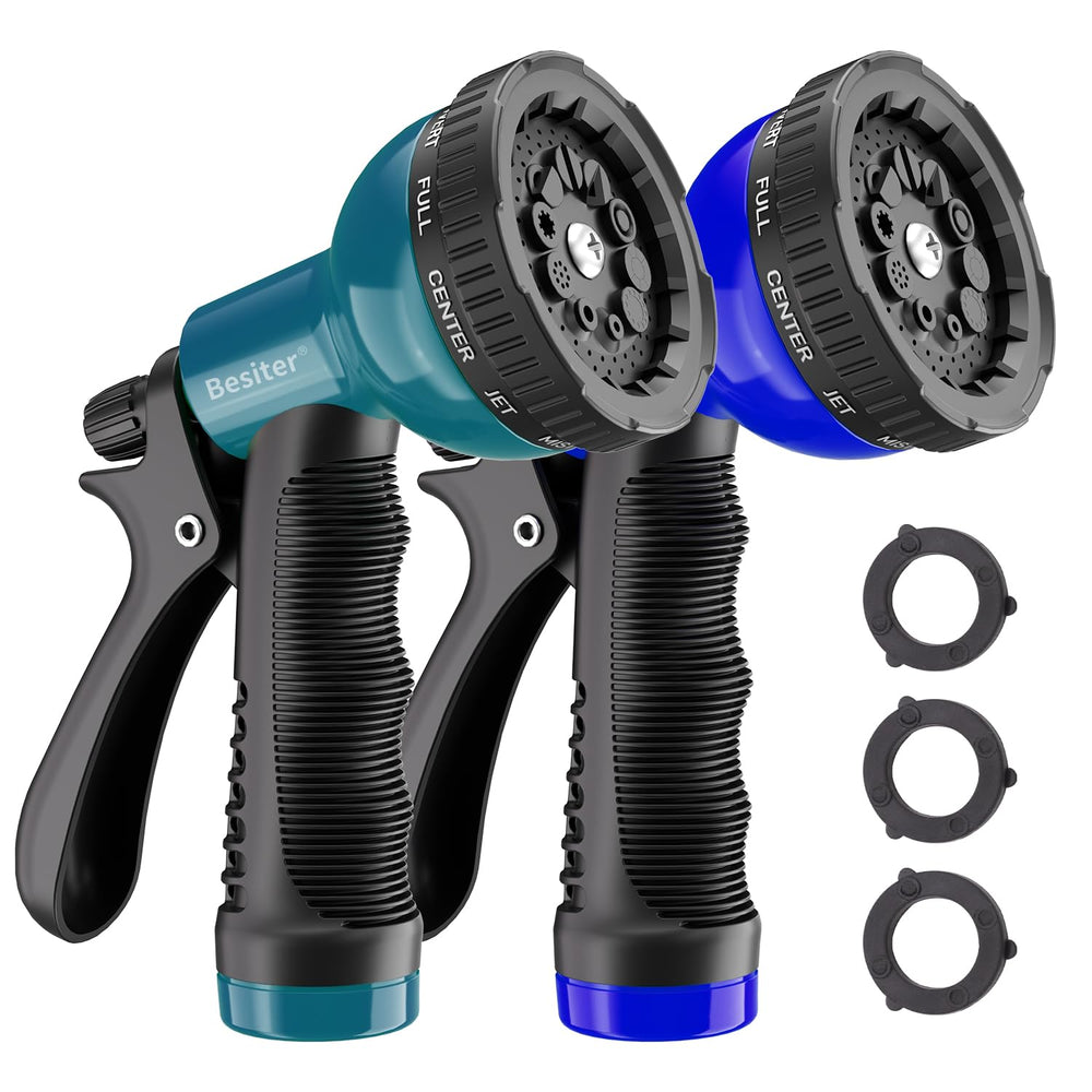 Besiter Garden Hose Nozzle Sprayer front view in royal blue